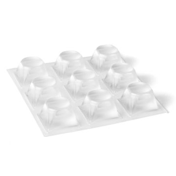 Adhesive Bumpers 20x20x13.2 Square 18-pack