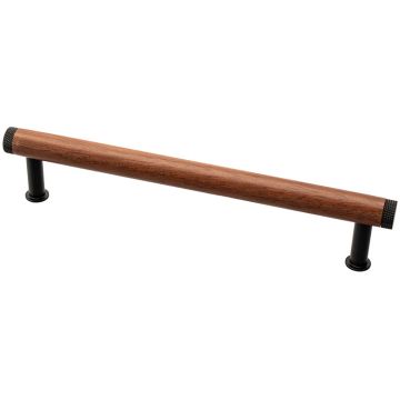 Bar Handle 'Qupon' Walnut / Black