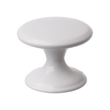 Cabinet Knob "Basic" White