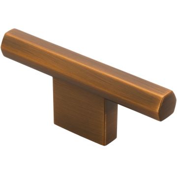 Cabinet Knob 'Allen' Black / Brushed Brass