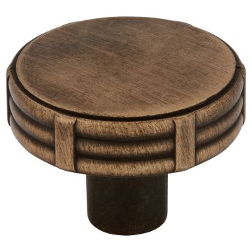 Cabinet Knob 'Bamboo' Black / Brushed Brass