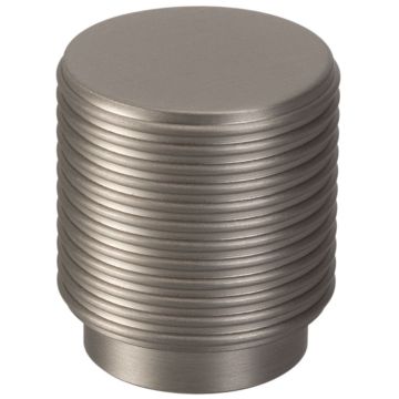 Cabinet Knob 'Big Wire' Stainless Steel Effect Ribbed