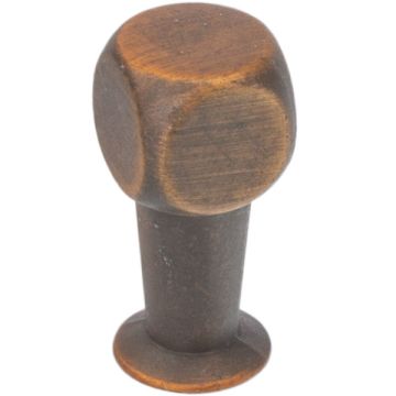 Cabinet Knob 'Dice' Black / Brushed Brass