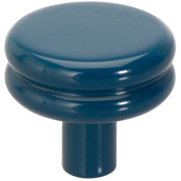 Cabinet Knob 'Double' Blue