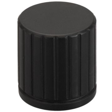 Cabinet Knob 'Grooves' Black