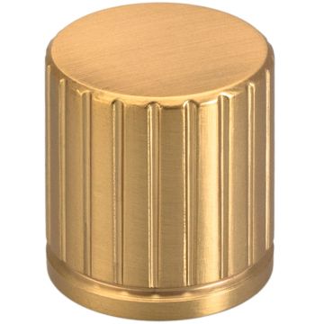 Cabinet Knob 'Grooves' Brushed Brass