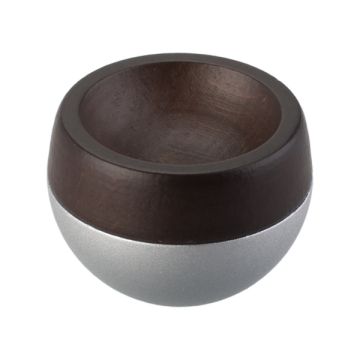 Cabinet Knob "Grop" Alu Look / Wenge