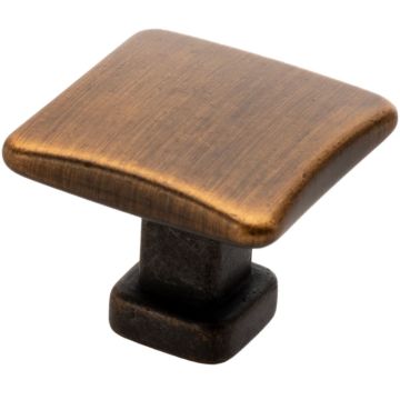 Cabinet Knob 'Hero' Black / Brushed Brass
