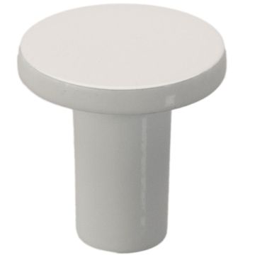 Cabinet Knob 'Lilly' White
