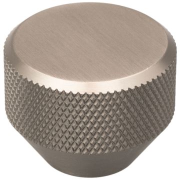 Cabinet Knob 'Mesh' Stainless Steel Effect Knurled