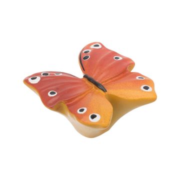 Children Knob 'Kid Line' Butterfly Orange