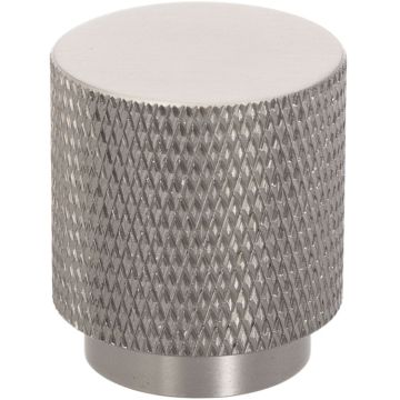 Cabinet Knob 'Raw' Stainless Steel Effect Knurled