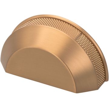 Cup Handle 'Kilo' Brushed Brass Knurled