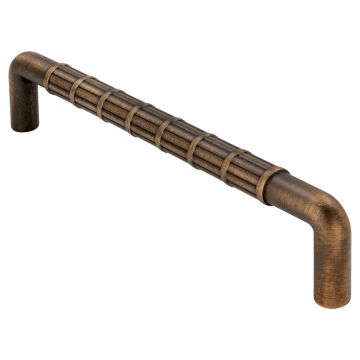 D Handle 'Bamboo' Black / Brushed Brass