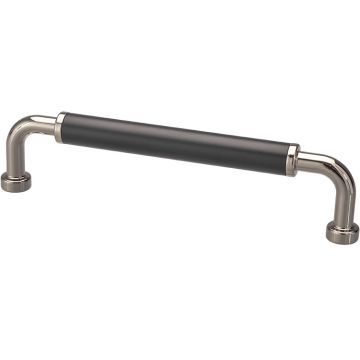 D Handle 'Club' Polished Nickel / Black