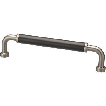 D Handle 'Club' Stainless Steel Effect / Black