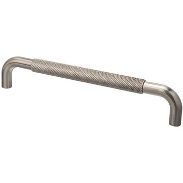 D Handle 'Pix' Stainless Steel Effect Knurled