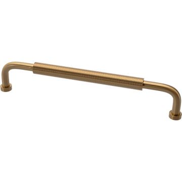 D Handle 'Small Wire' Anodized Gold Ribbed