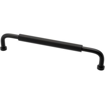 D Handle 'Small Wire' Black Ribbed