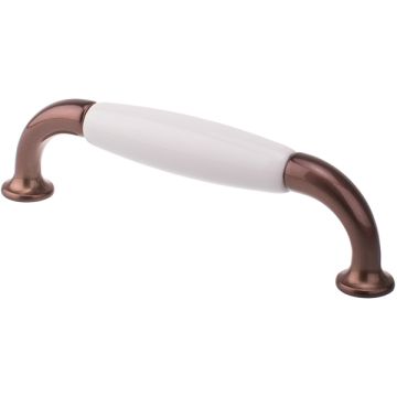 Porcelain Handle "Wales" Old Bronze / White