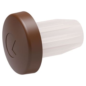 Door Buffer 'Bi-Material' with Ø5 mm Pin Brown
