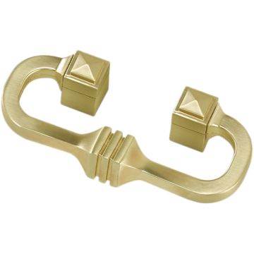 Drop Bar Handle 'Castillo' 120 x 44 Brushed Brass