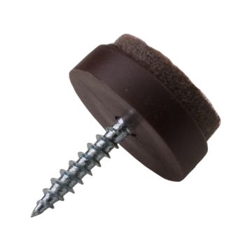 Furniture Felt Glide "Screw On" Brown