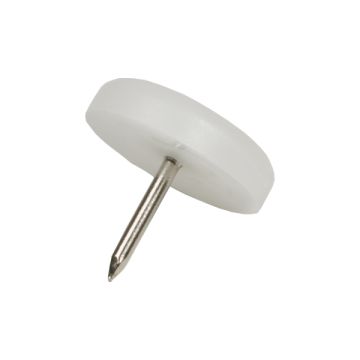 Nail-in Furniture Glide 12-Pack White