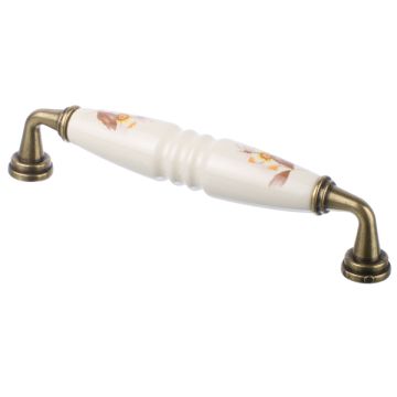 D Handle "Vila 144 x 34" Bronze / Porcelain