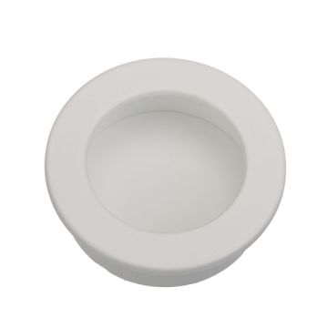Inset Handle 'Inlay Round' White