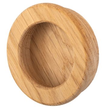 Inset Handle 'Soft' Ø55 Oak Untreated