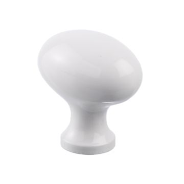 Cabinet Knob "Pool" White