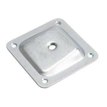 M8 angled plate 68x68 mm 10° galvanized 4x Ø3.75