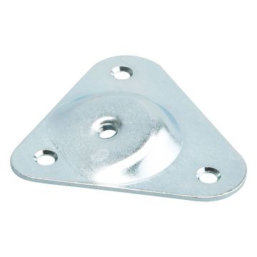 M8 angled plate 95x80 mm 15° steel triangle