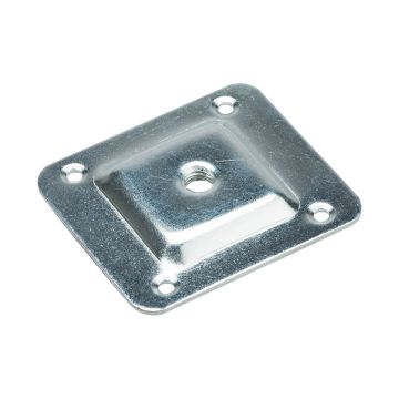 M8 plate 58x66 mm galvanized 4x Ø4