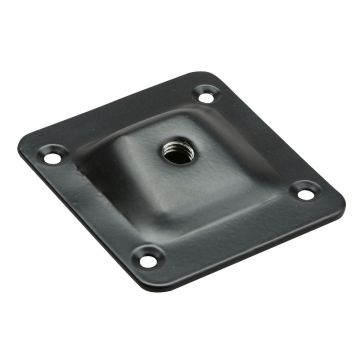 M8 angled plate 66x58 mm 10° black