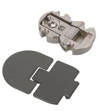 Central Hinge 'Pacta' Satin Metal Black