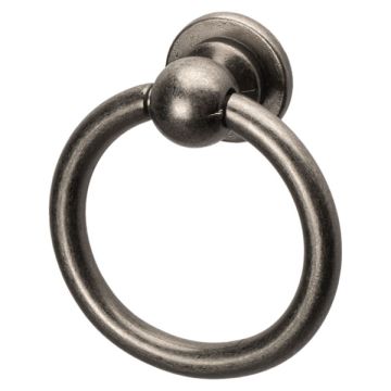 Drop Ring Handle 'Bregenz' Antique Iron Finish