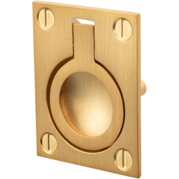 Inset Handle 'Inn' Brushed Brass