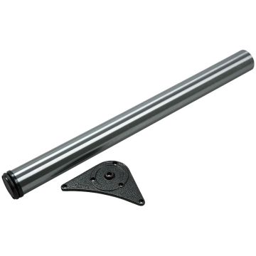 Table Leg Round Ø60 mm 710 mm Brushed Steel, 4-pack