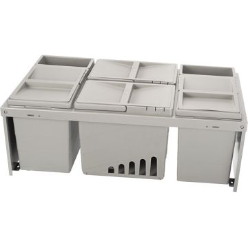 Waste System 'Cargo' M80 for kitchen drawer Gray RAL-7039