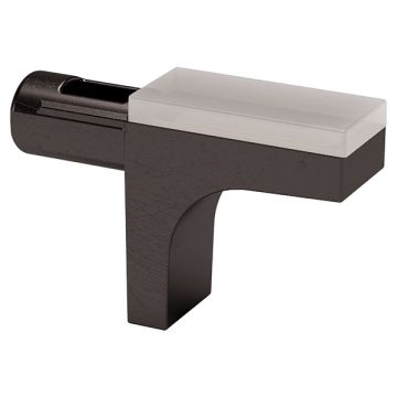 Glass Shelf Support K-Line with Ø5 mm Pin Black Nickel