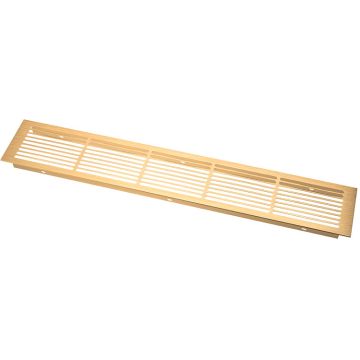 Ventilation Grate 500 x 86 mm Brushed Brass