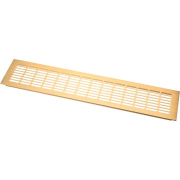Ventilation Grate 500 x 102 mm Brushed Brass