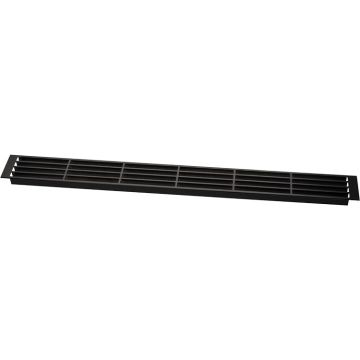 Ventilation Grate 570 x 57 mm Black