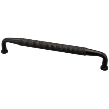 Bar Handle 'Mesh' Black Knurled