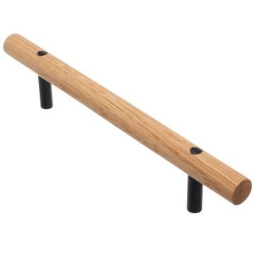 Bar Handle 'Ray' Black / Oiled Oak Bar Handle 'Ray' Black / Oiled Oak