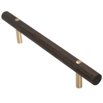 Bar Handle 'Ray' Brass / Smoked Oak Bar Handle 'Ray' Brass / Smoked Oak