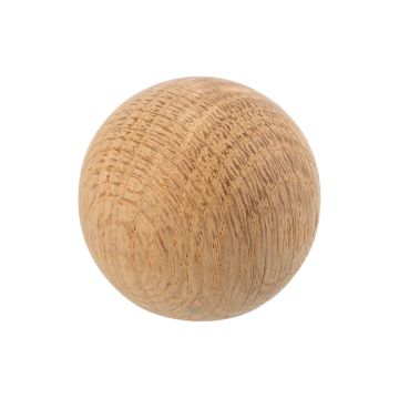Cabinet Knob 'Ball' Oak Untreated