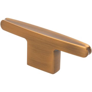 Cabinet Knob 'Stream' Black / Brushed Brass